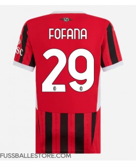 Günstige AC Milan Youssouf Fofana #29 Heimtrikot Damen 2024-25 Kurzarm